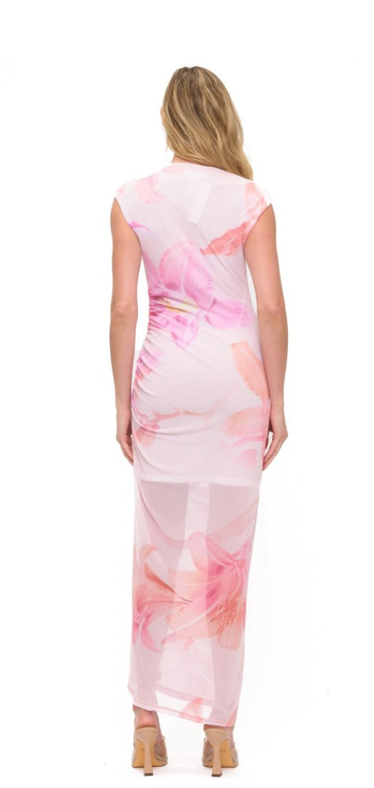 Sasha Ruched Midi Dress