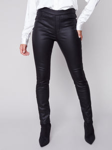 Charlie B Wax Twill Pull On Pant