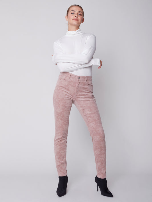 SALE Charlie B Printed Tiny Corduroy Pants