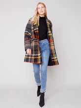 Load image into Gallery viewer, Straight Plaid Boucle Coat