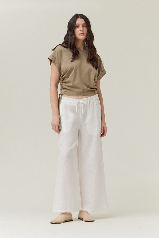 Becca Side Scrunch Tee