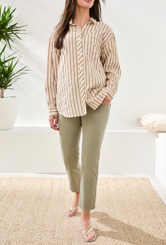 Tribal Poplin Button Down