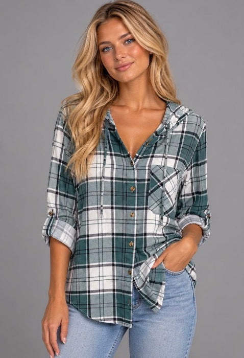 Plaid Hoody