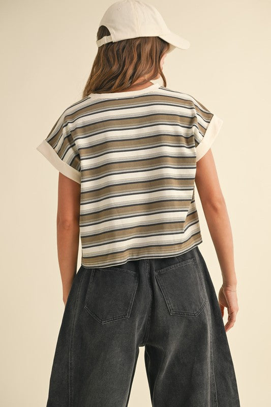 Skater Multi Stripe Top