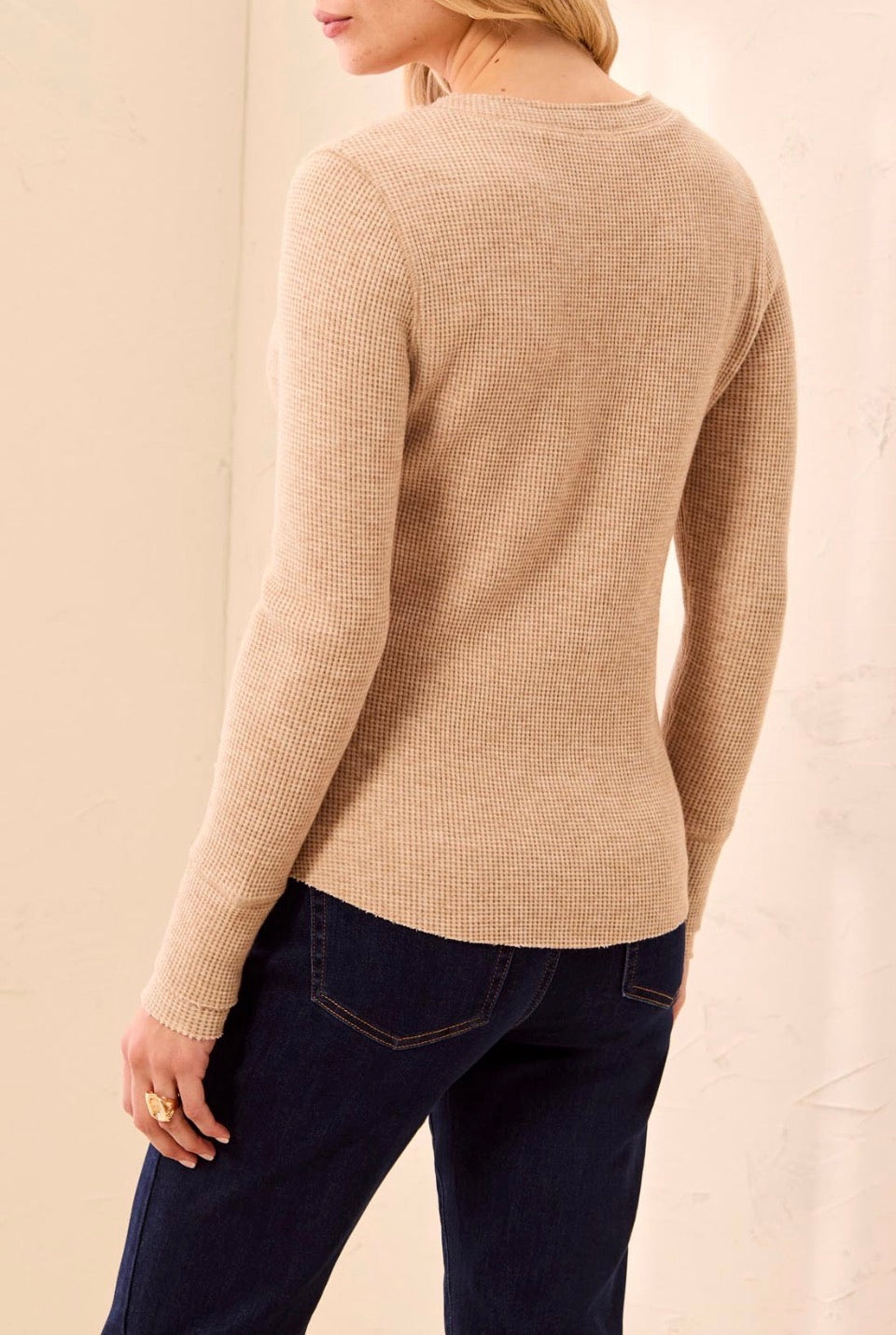 Tribal Waffle Knit Henley