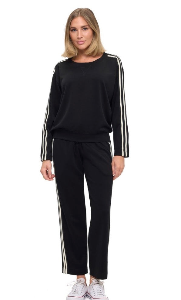 Zeta Contrast Straight Leg Pants