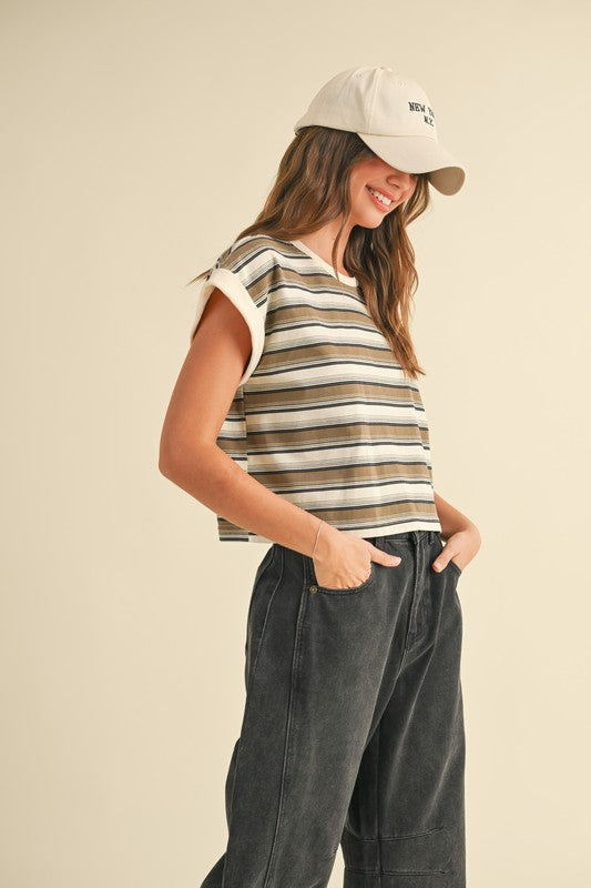Skater Multi Stripe Top