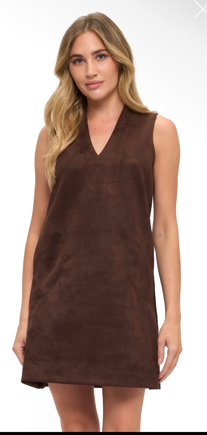 Suede Shift Dress