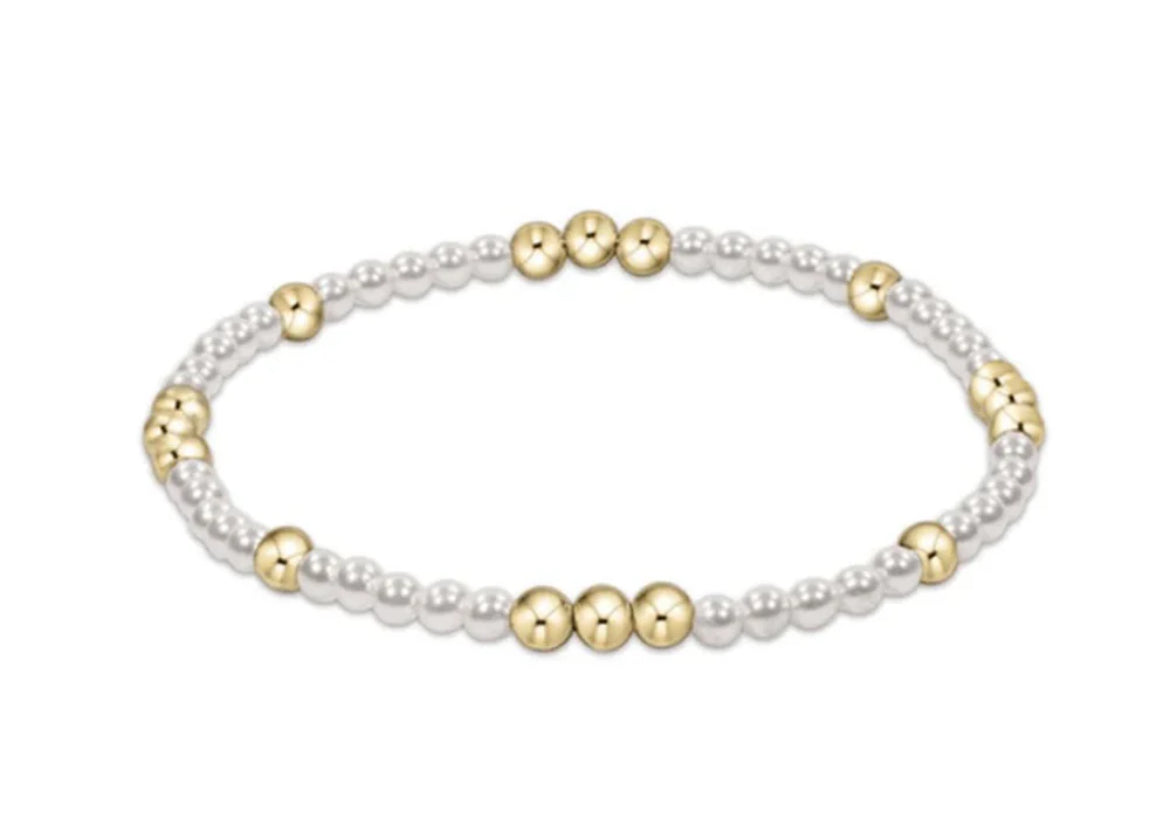 E Newton Worthy Pattern Beaded Bracelet