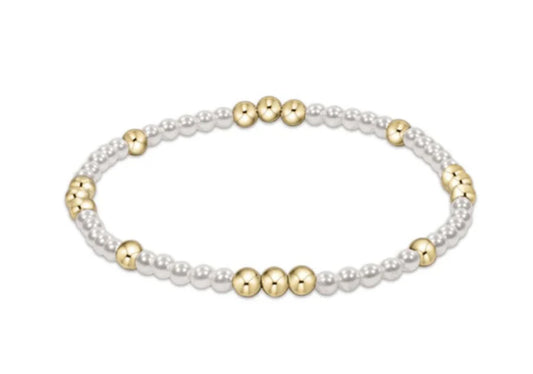 E Newton Worthy Pattern Beaded Bracelet