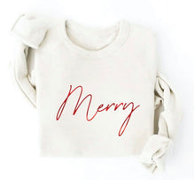 Load image into Gallery viewer, Merry Foil Graphic Sweatshirt