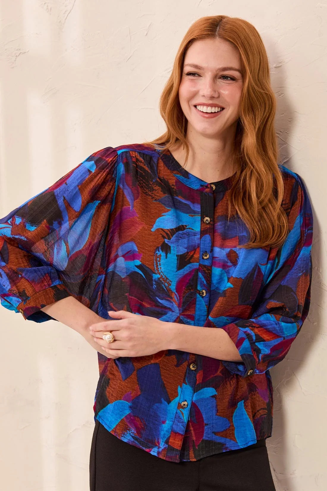 Tribal Flowy Dolman Sleeve