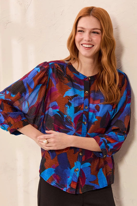 Tribal Flowy Dolman Sleeve