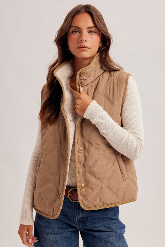 Reversible Sherpa Vest