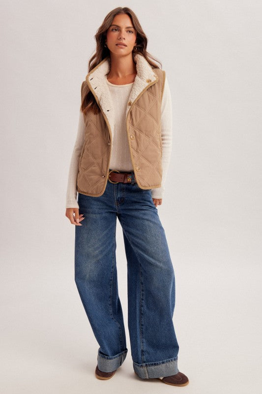 Reversible Sherpa Vest