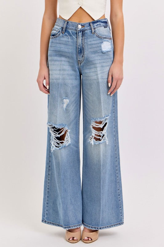 Santa Cruz Distressed Wide Leg