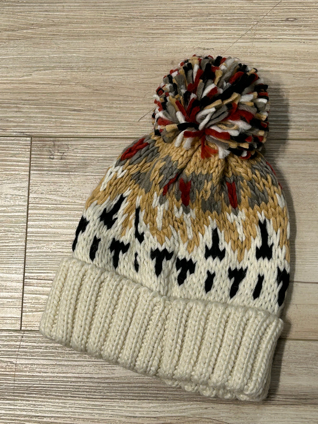 Vintage Knit Pom Hat