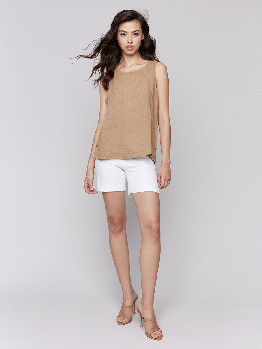 Charlie B Linen Sleeveless