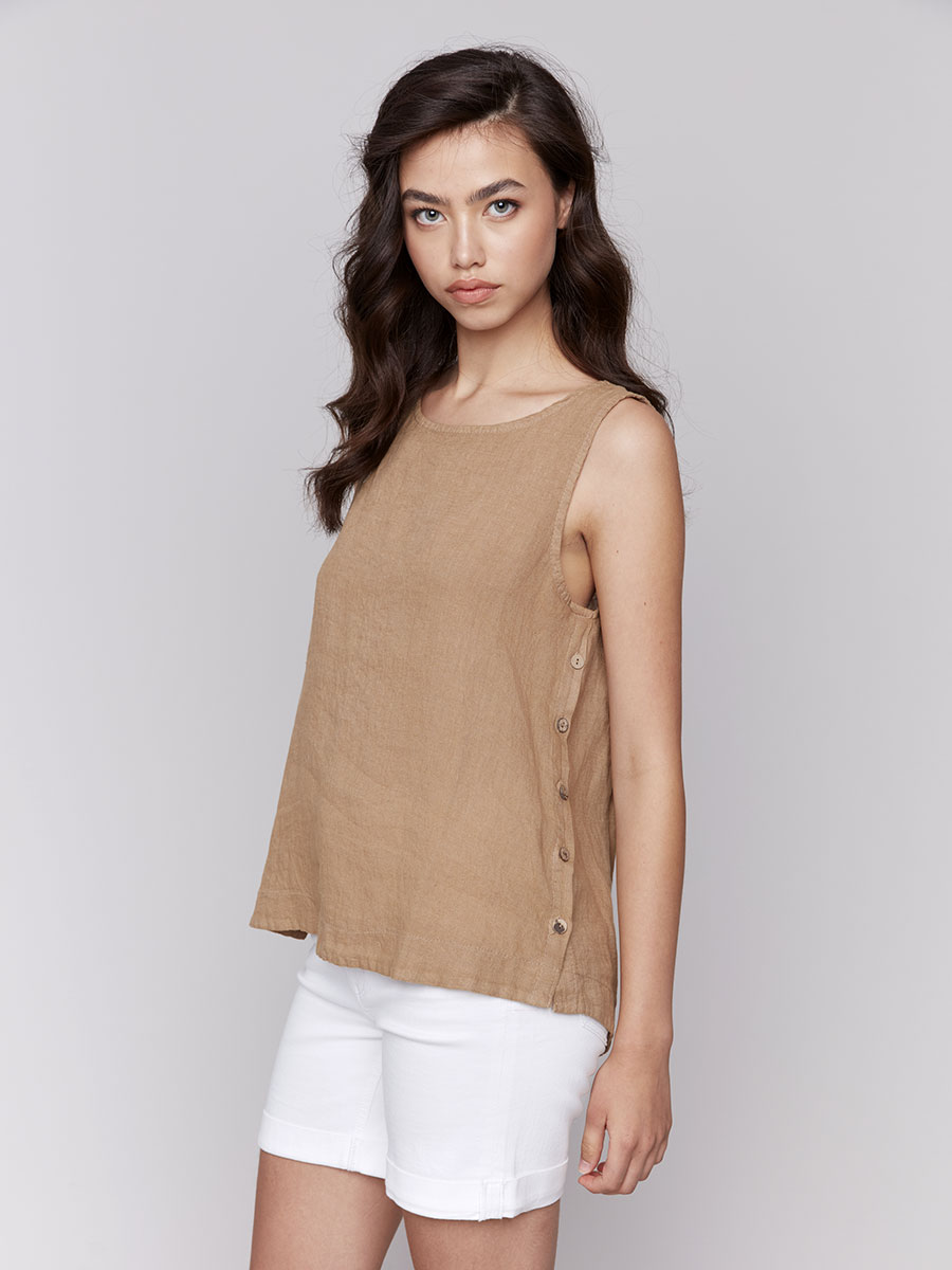 Charlie B Linen Sleeveless