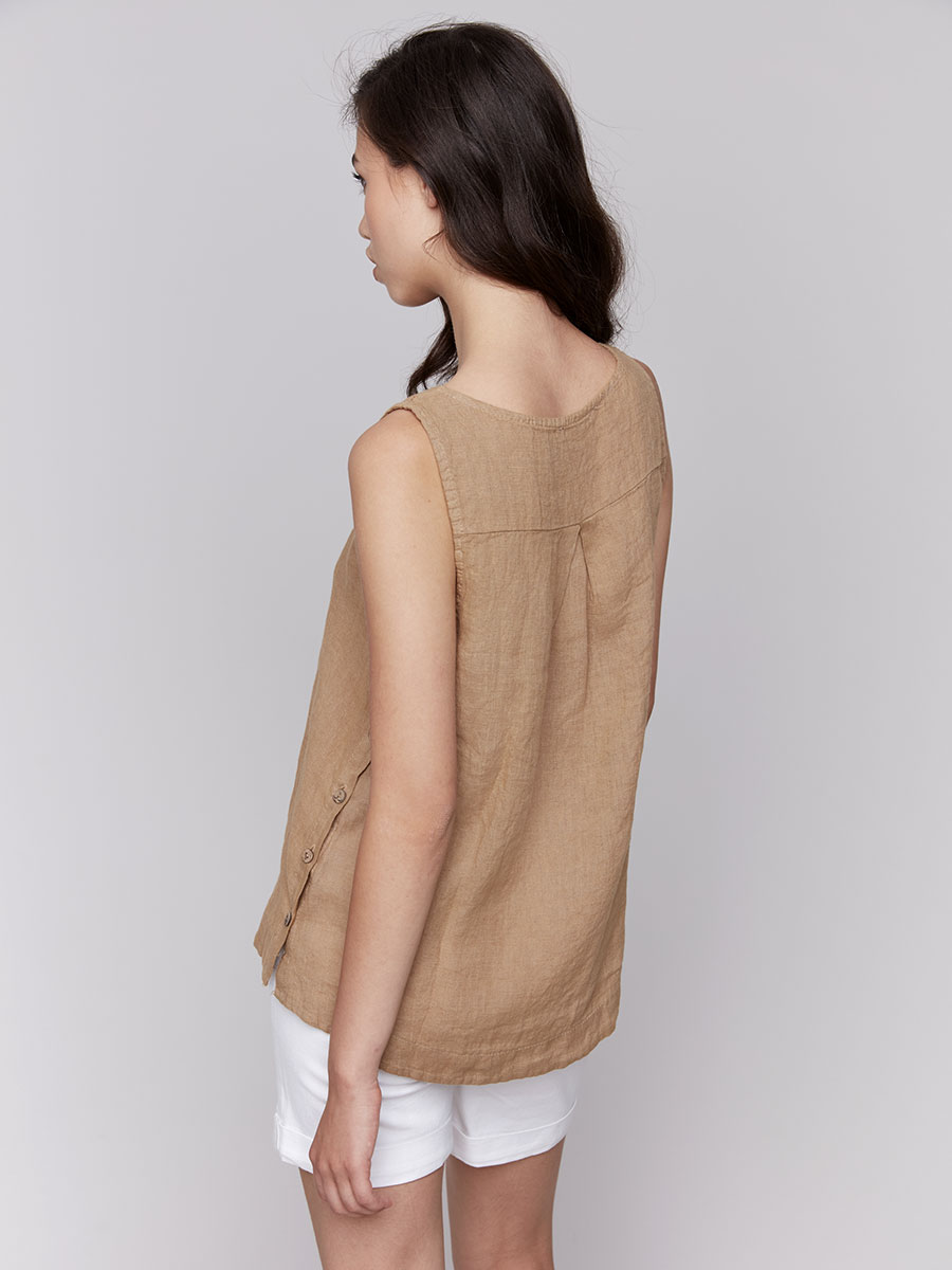 Charlie B Linen Sleeveless