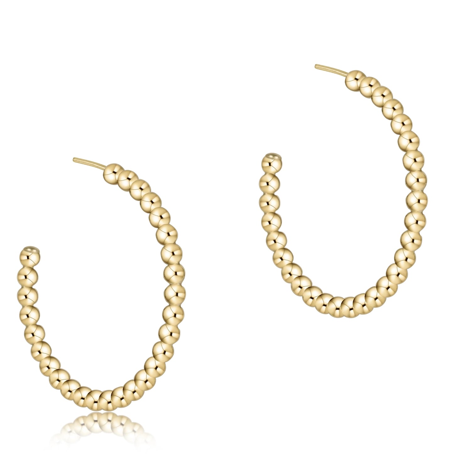 Enewton 3mm Beaded Classic 1.25” Post Hoop