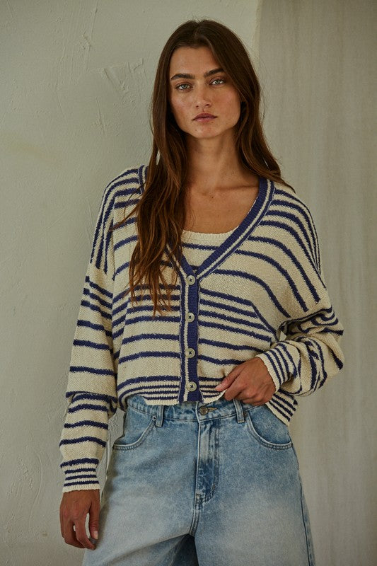 Alder Striped Cardigan