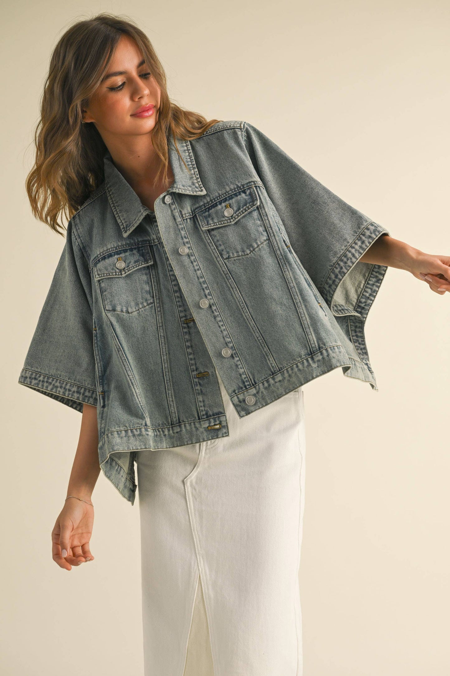 Landslide Cape Denim Jacket