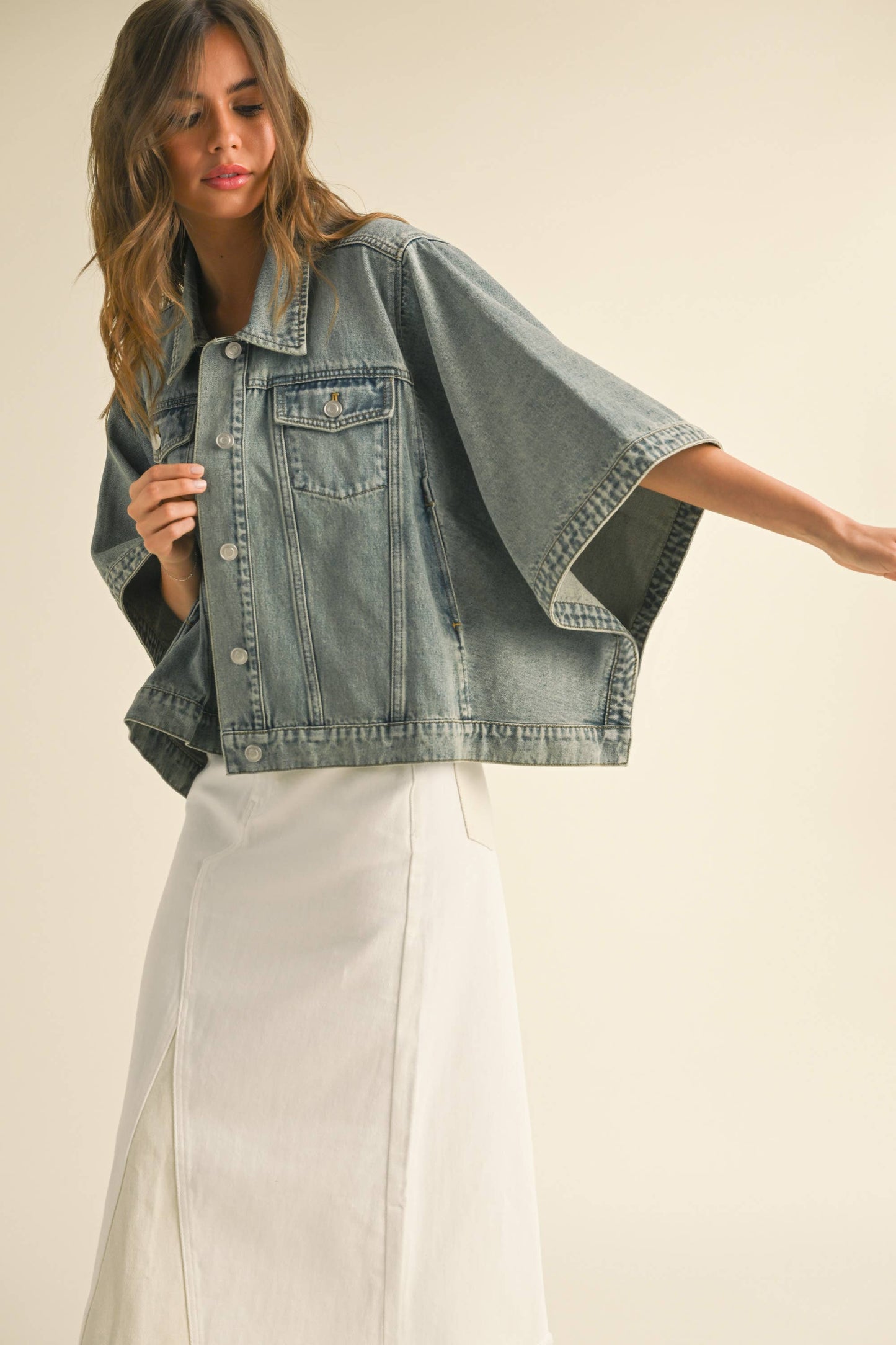 Landslide Cape Denim Jacket