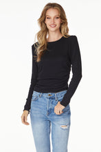 Load image into Gallery viewer, Bobi Side Shirred Ribbed Tee