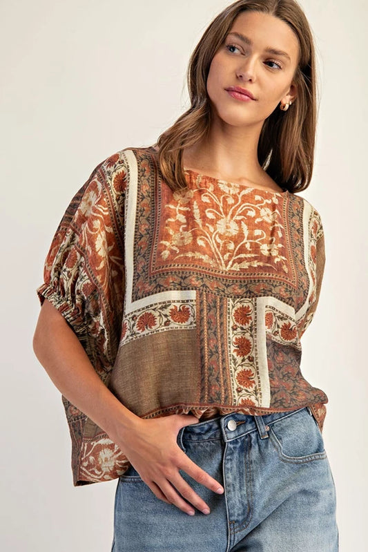 Redwood Boxy Top