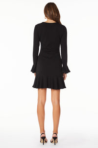 Little Black Ruffle Dress