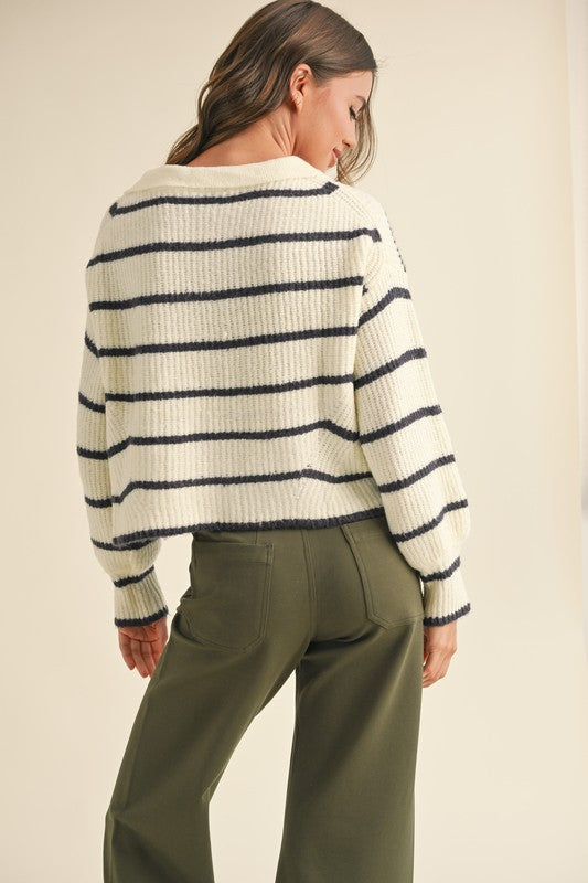 Nina Navy Stripe Sweater