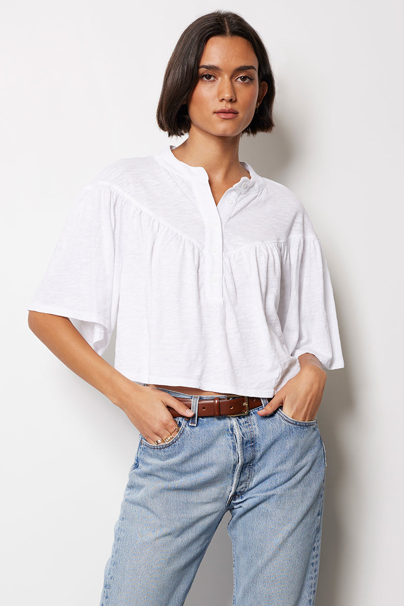 SALE Bobi V Yoke Henley