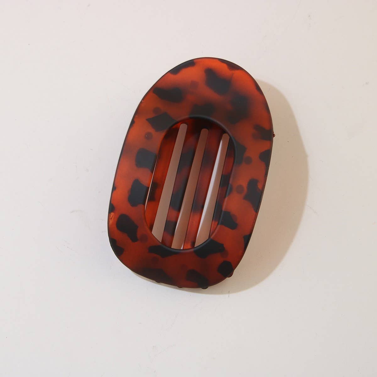 Oval Flat Hair Clip for Women, Strong Grip Clamp_CWAHA07281: MATTEBLACK / (OS) 1
