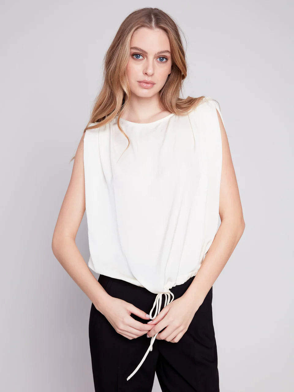 Charlie B Drawstring Blouse