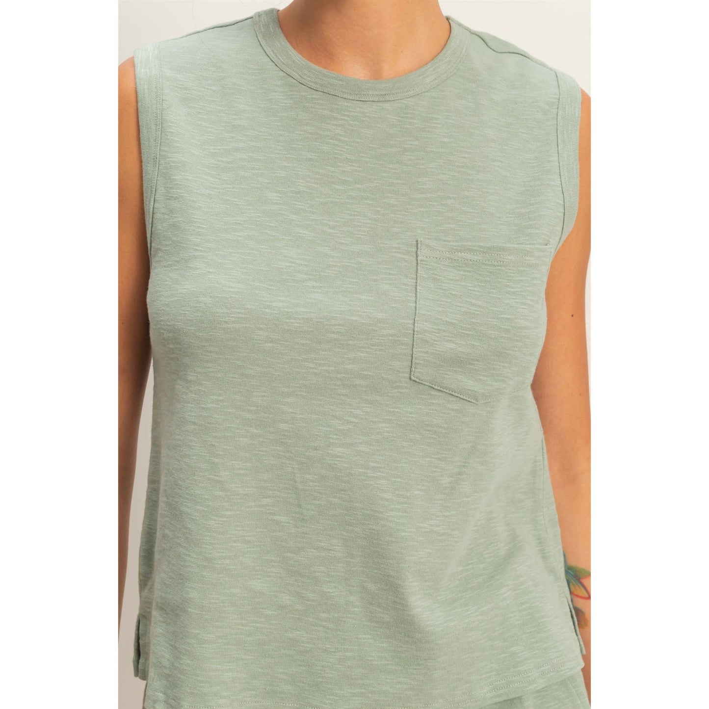 Trista Sleeveless Cotton Top