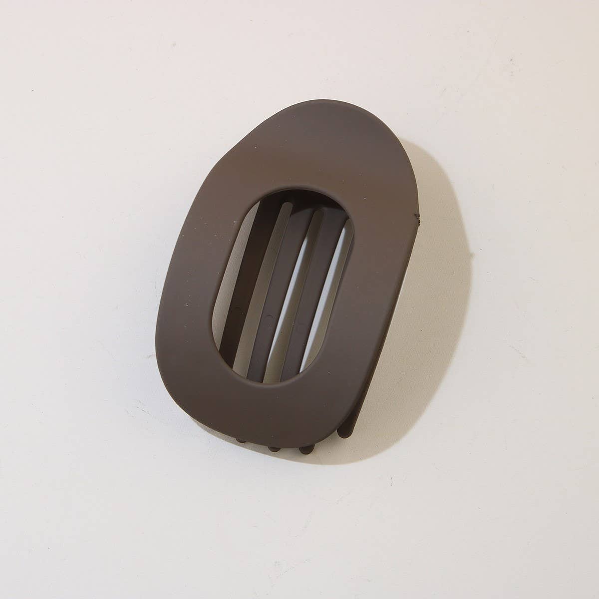 Oval Flat Hair Clip for Women, Strong Grip Clamp_CWAHA07281: MATTEBLACK / (OS) 1