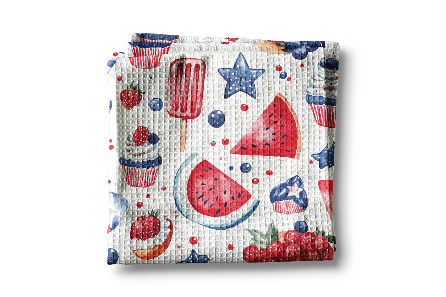 Red White Blue Kitchen Towel