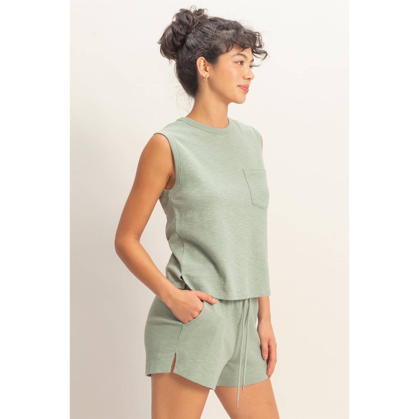 Trista Sleeveless Cotton Top