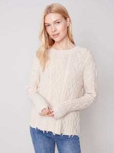 Charlie B Leah Cable Knit Sweater
