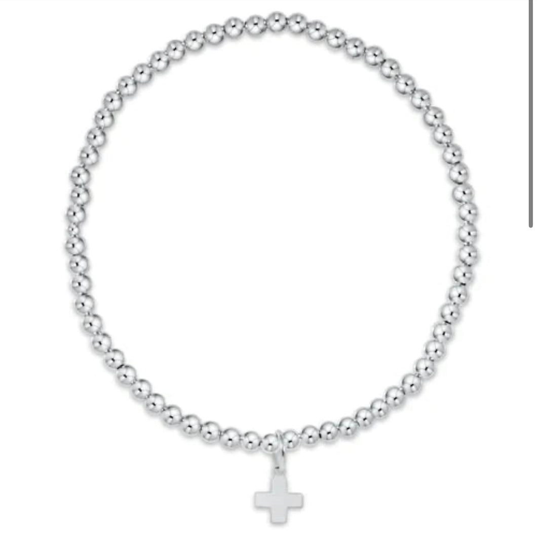 Enewton Classic Sterling 2mm Signature Cross Bracelet