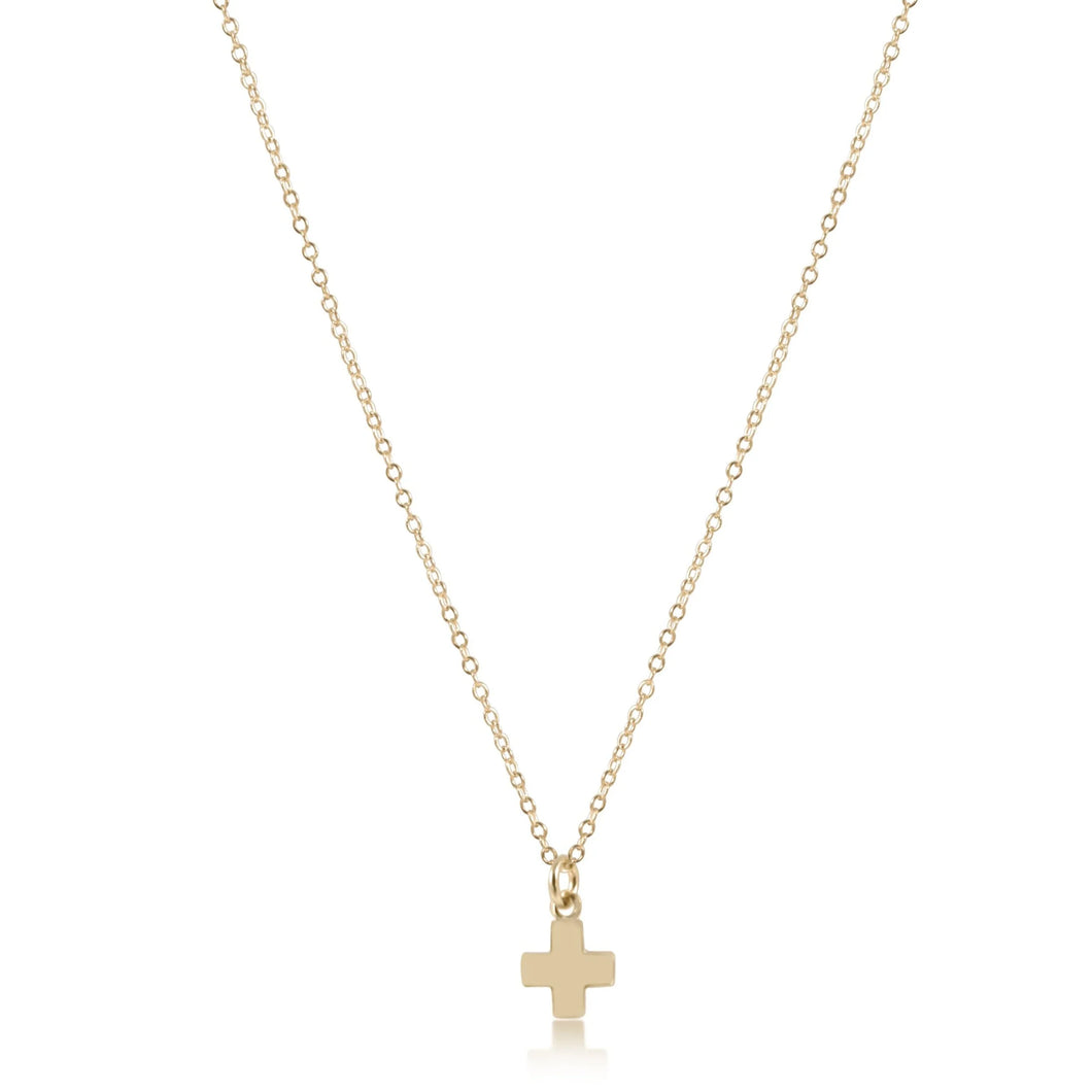 Enewton Gold Signature Cross Necklace