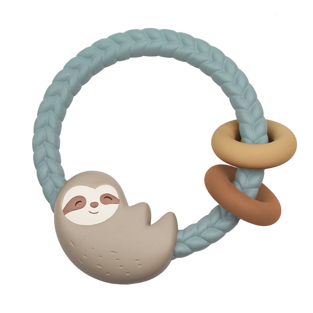 Sloth Silicone Teether Rattles