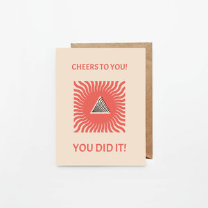 Cheers to You! You Did It! - Greeting Card