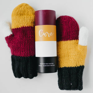 CURE Mittens (Maroon and Gold)