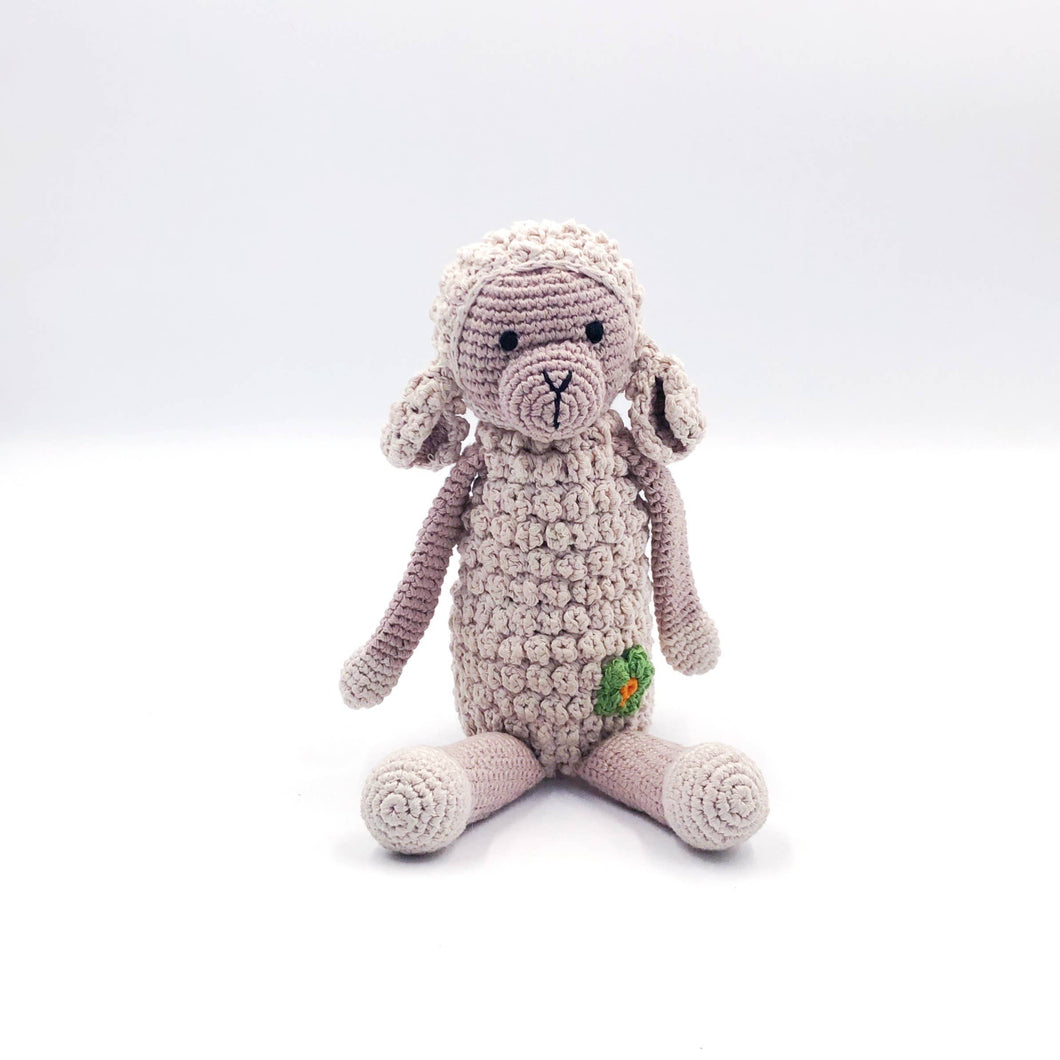 Farm Animal -Organic Lamb Rattle