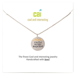 Silver Faith Can Move Mountains Necklace