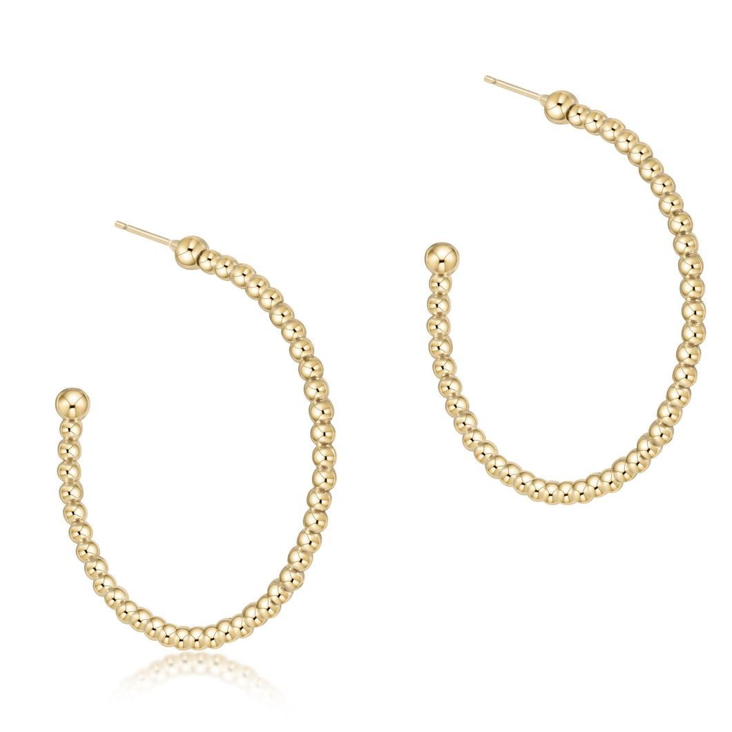 Enewton Beaded Gold 1.25 Hoop