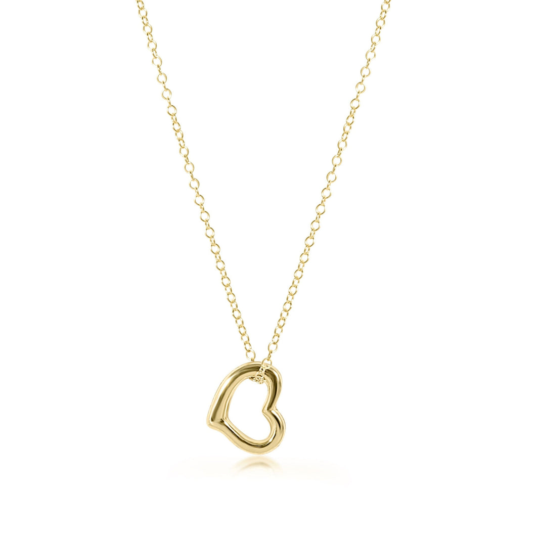 Enewton egirl 14” Love Gold Charm Necklace