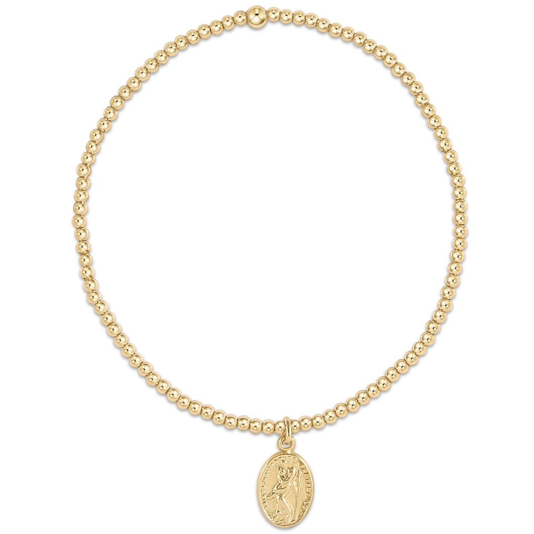 Enewton Classic Beaded Protection Gold Charm Bracelet